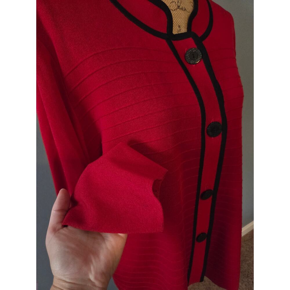 Exclusively Misook Mandarin Collar Button Front C… - image 3